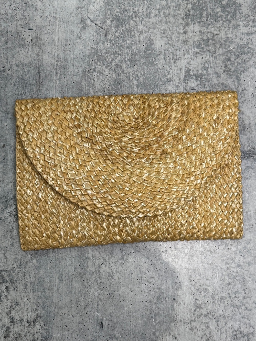Moda Luxe Raffia Clutch OS